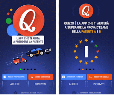 Quizzo app patente