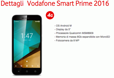 Vodafone Smart Prime 2016