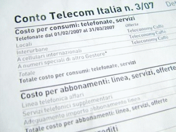 bolletta telefono